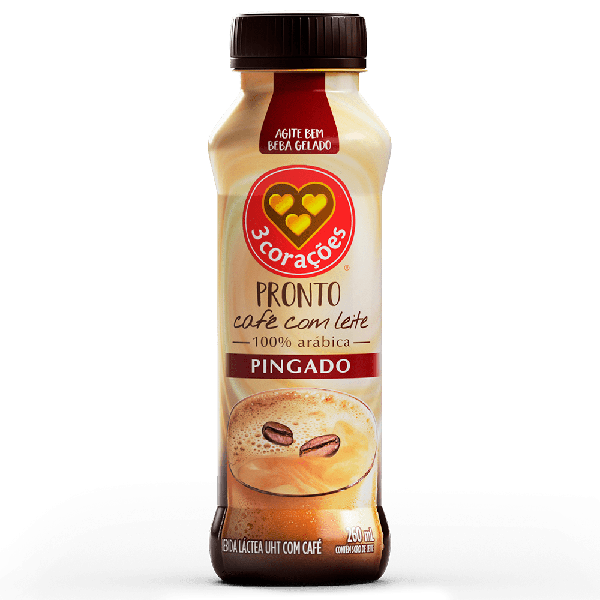 imagem de BEB LAC 3 CORACOES 260ML CAPPUCCINO PINGADO