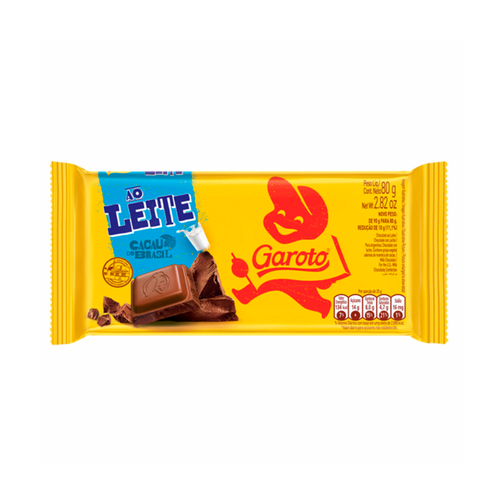 imagem de CHOC BARRA GAROTO 80G AO LEITE