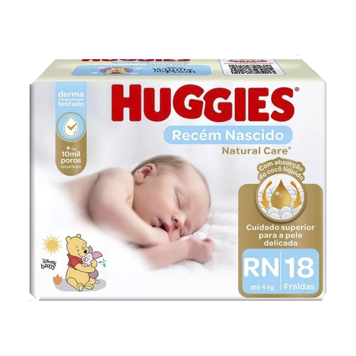 imagem de FR HUGGIES NATURAL CARE RN C/ 18