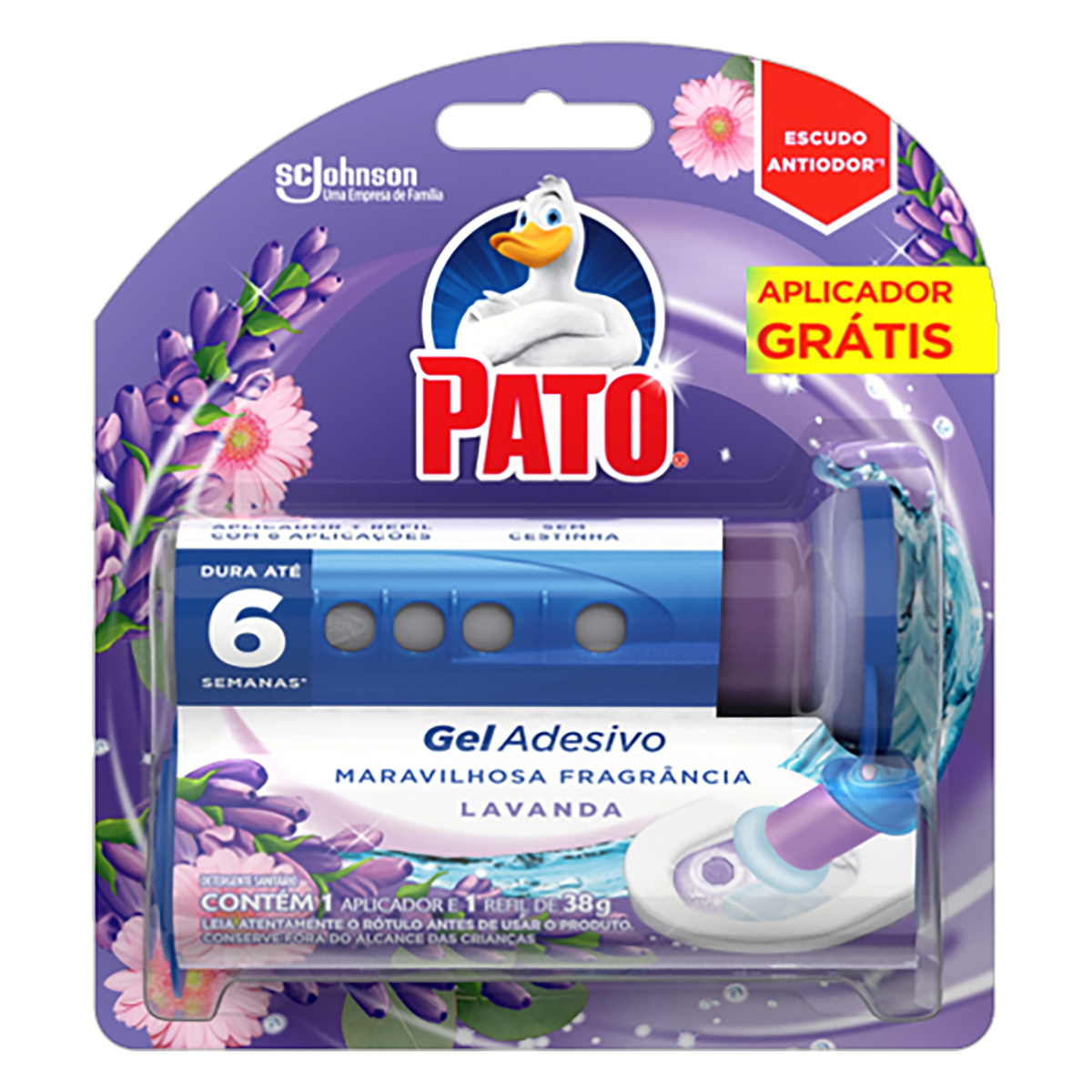 imagem de PATO GEL ADES LAVANDA 6 DISCOS APLIC GTS