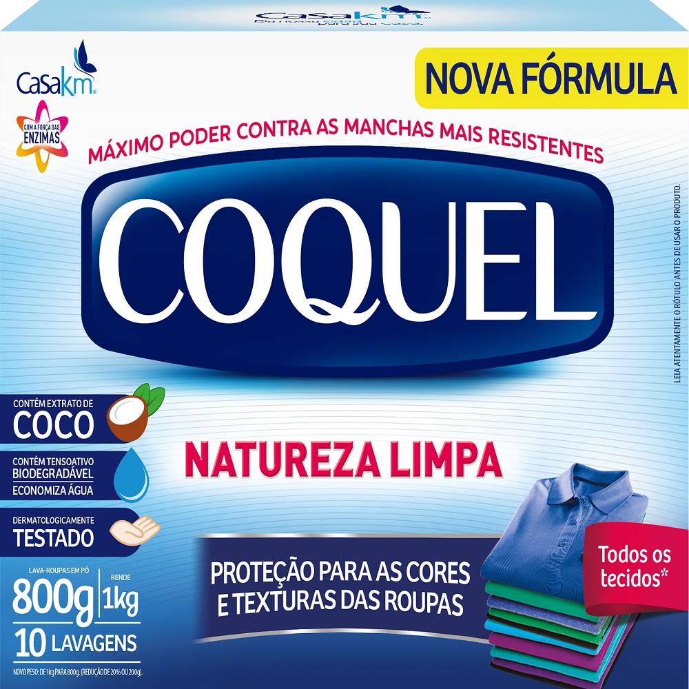 imagem de SABAO PO COQUEL 800G COCO NATUREZA LIMPA
