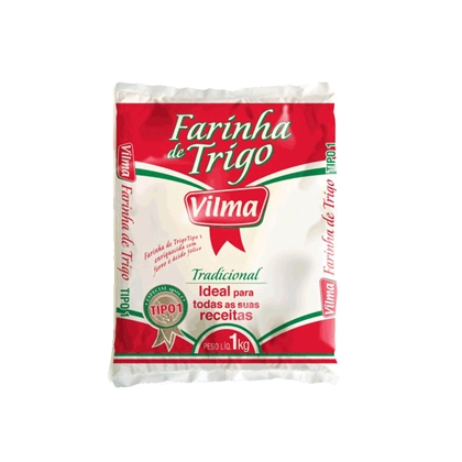 imagem de FAR TRIGO VILMA 1KG S/ FERMENTO