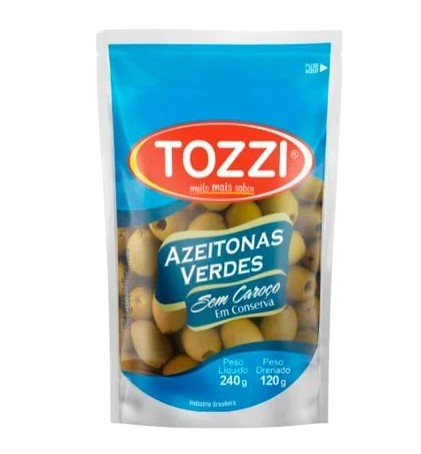 imagem de AZEITONA VERDE TOZZI 120G S/CAROCO SACHE