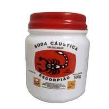 imagem de SODA CAUSTICA ESCORPIAO 500G POTE