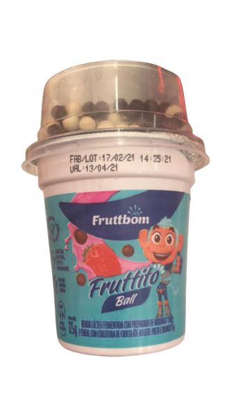 imagem de BEB LAC FRUTTBOM KIDS BALL 125G MORANGO