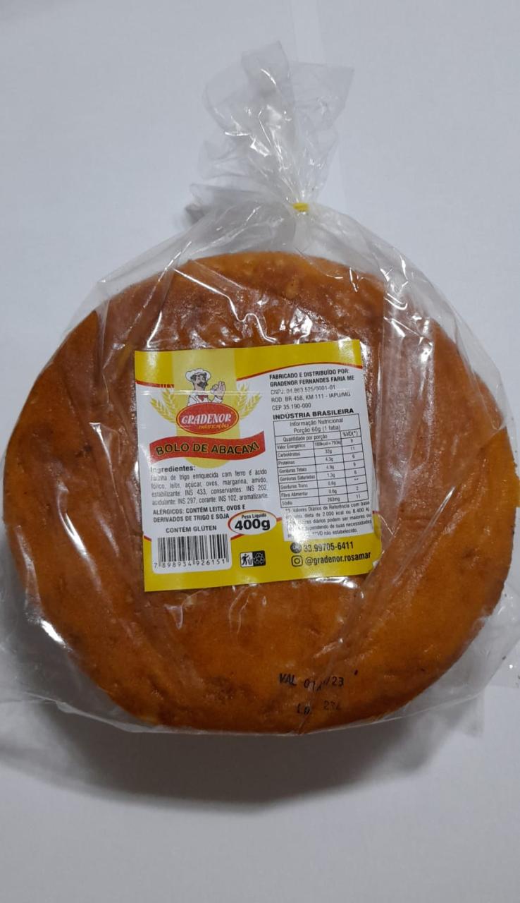 imagem de BOLO GRADENOR 400G ABACAXI