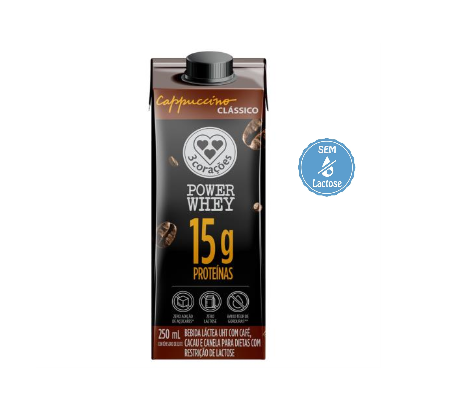 BEB LAC 3 CORACOES 250ML POWER WHEY CLASSICO, Supermercado Barbosa