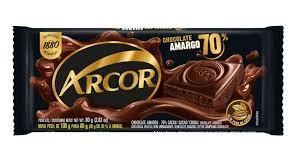 imagem de CHOC BARRA ARCOR 80G AMARGO 70