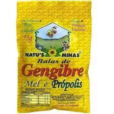 imagem de BALA DE GENGIBRE, MEL E PROPOLIS 55G C/10UN