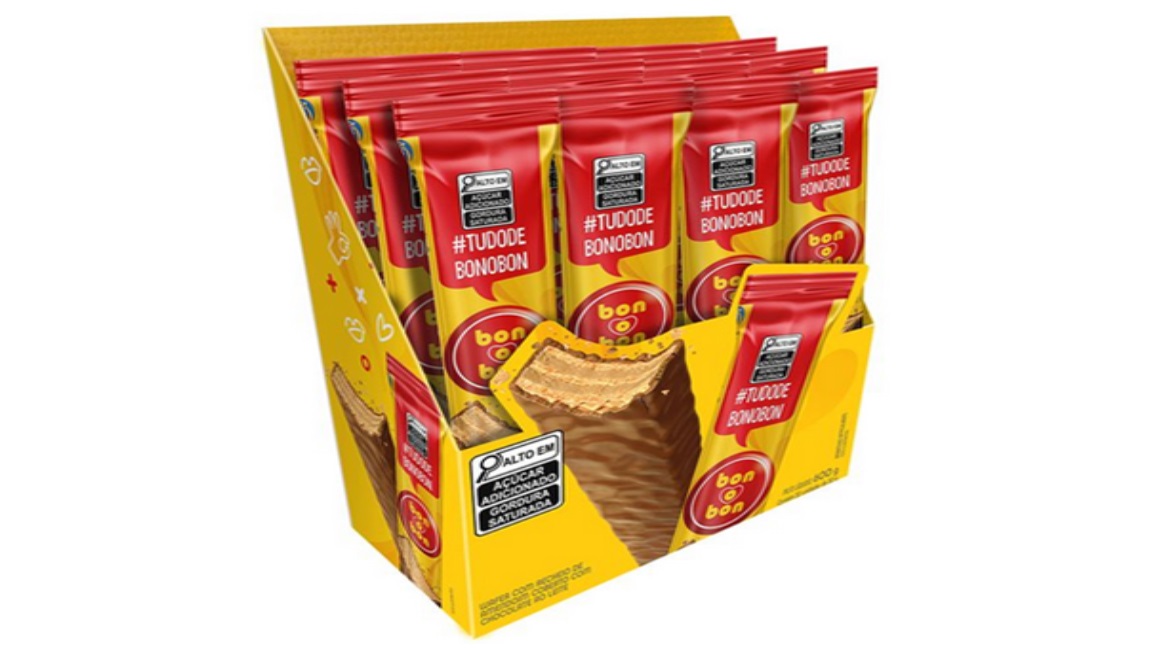 imagem de CHOC SNACK WAFER BONOBON 30G