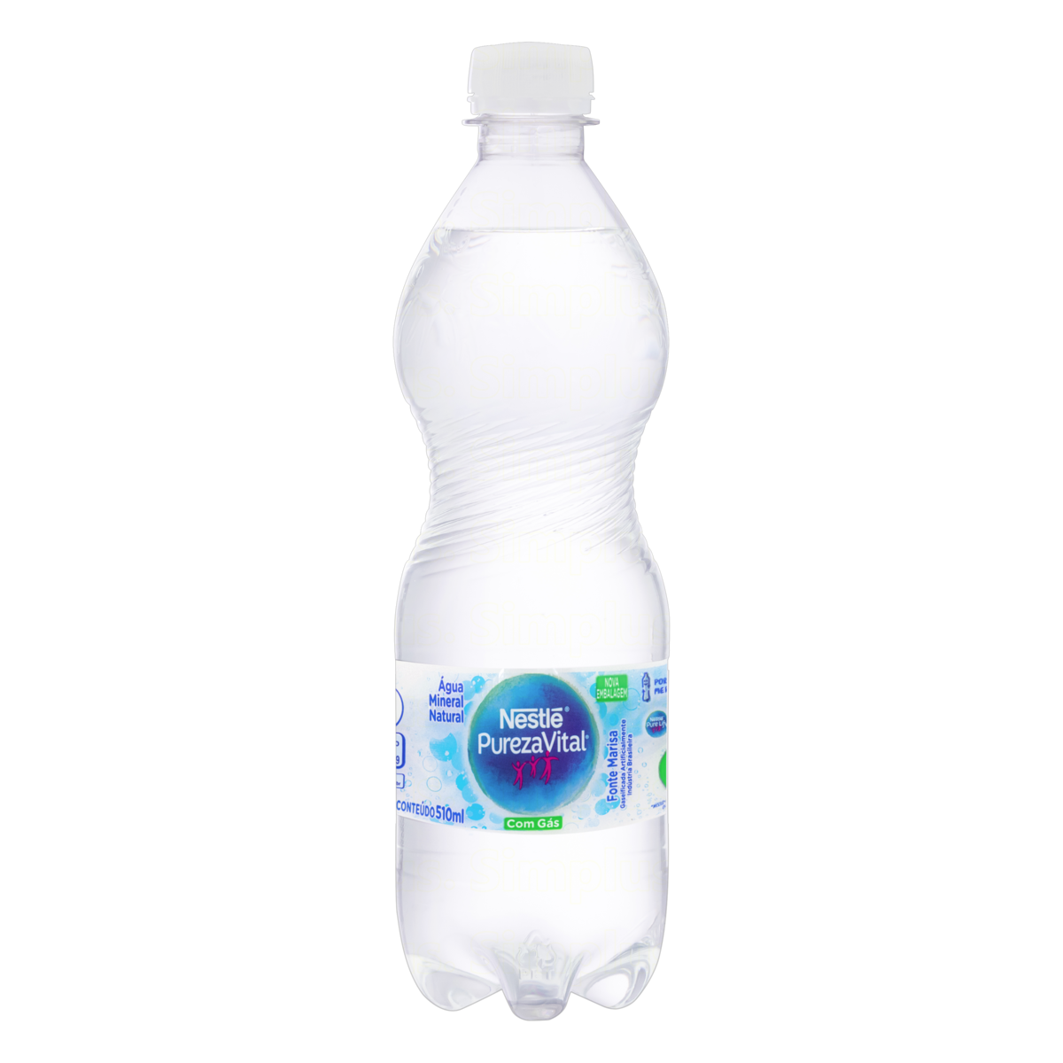 imagem de AGUA MINERAL PUREZA VITAL 510ML C/ GAS