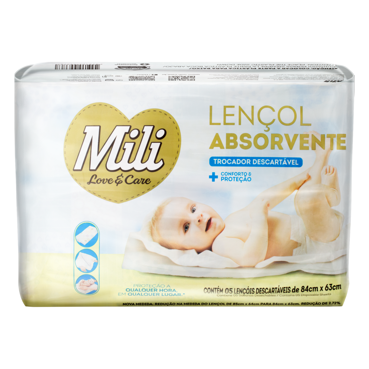 imagem de TROCADOR ABSORVENTE MILI INFANTIL 05UN
