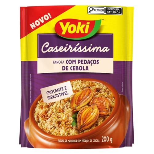 imagem de FAROFA MAND. YOKI 200G C/ CEBOLA CASEIRISSIMA