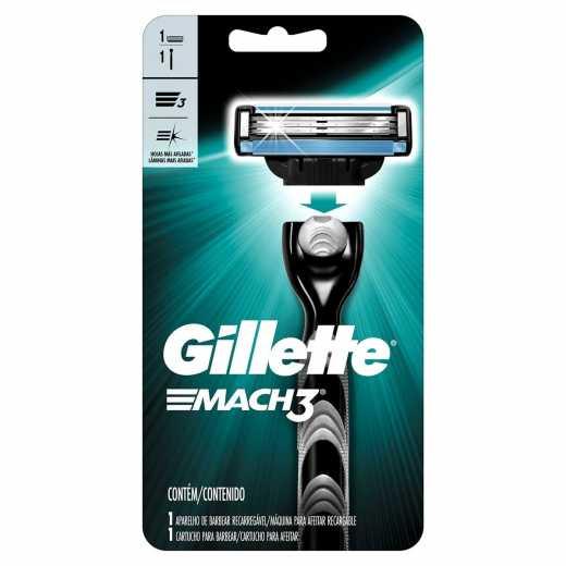 imagem de BARBEADOR GILLETTE MACH3 AQUA GRIP