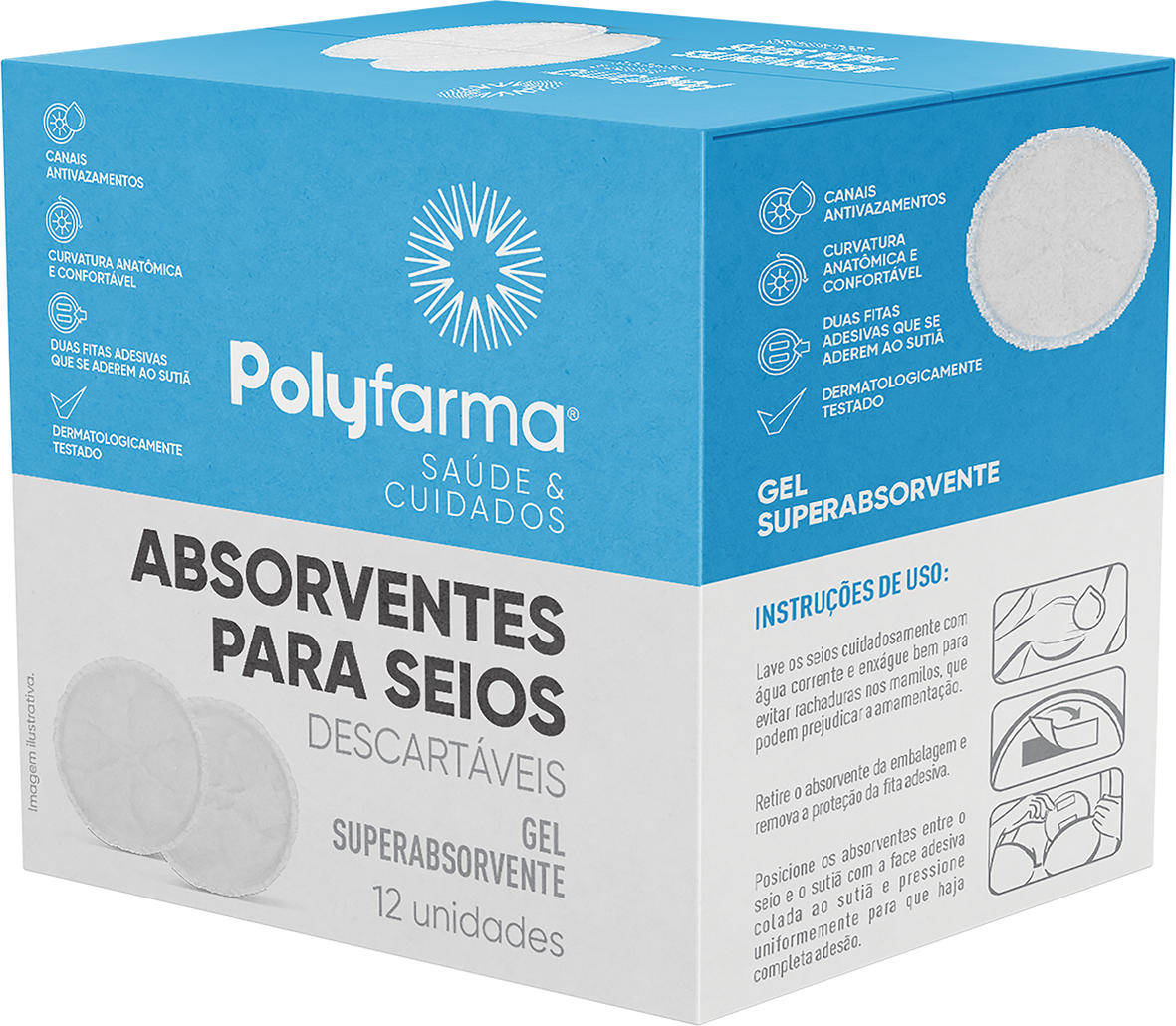 imagem de ABS P/ SEIOS POLYFARMA C/12 UN