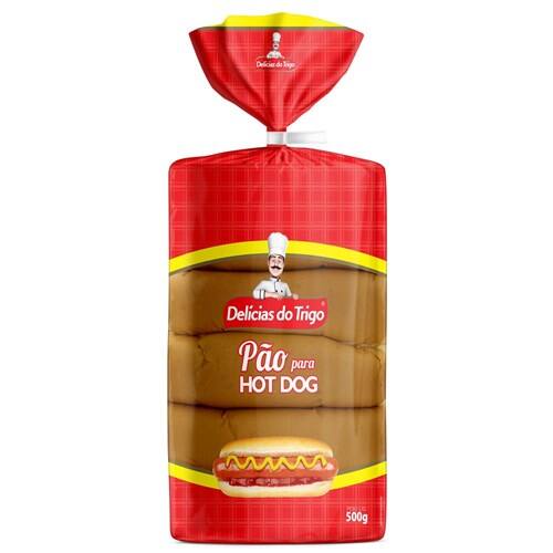 imagem de PAO HOT DOG DELICIAS DO TRIGO 500G C/10