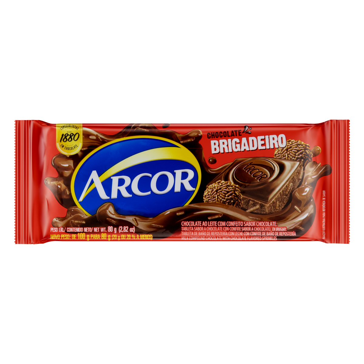 imagem de CHOC BARRA ARCOR 80G BRIGADEIRO