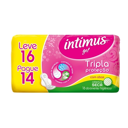 imagem de ABS INTIMUS TRIPLA PROT C  ABAS SECA 16UN