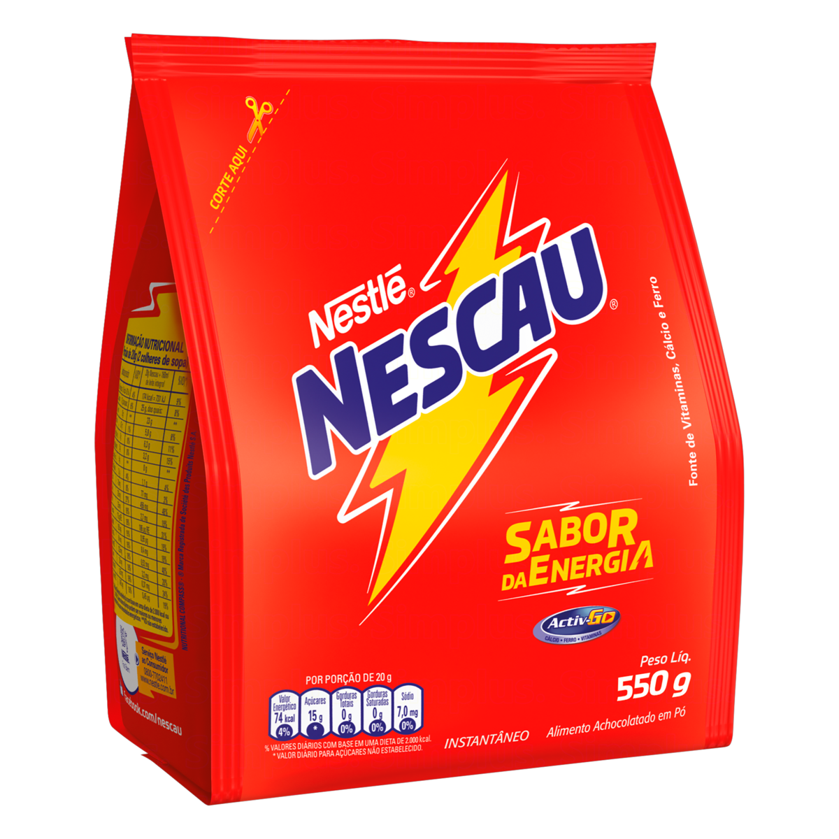 imagem de ACHOC PO NESCAU 550G SACHE