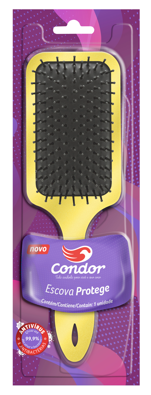 imagem de ESCOVA P  CABELO CONDOR RAQUETE PROTEGE