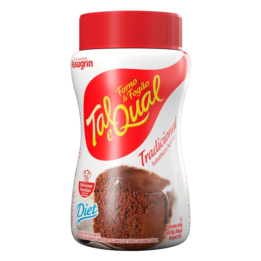 imagem de ADOCANTE PO TAL E QUAL 60G