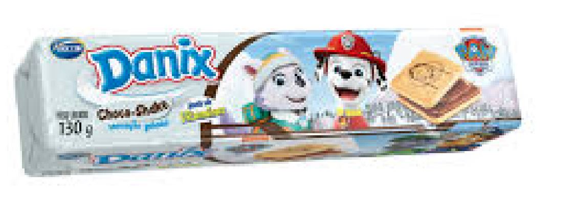 imagem de BISC AYMORE DANIX 130G RECH CHOCO SHAKE SMURFS