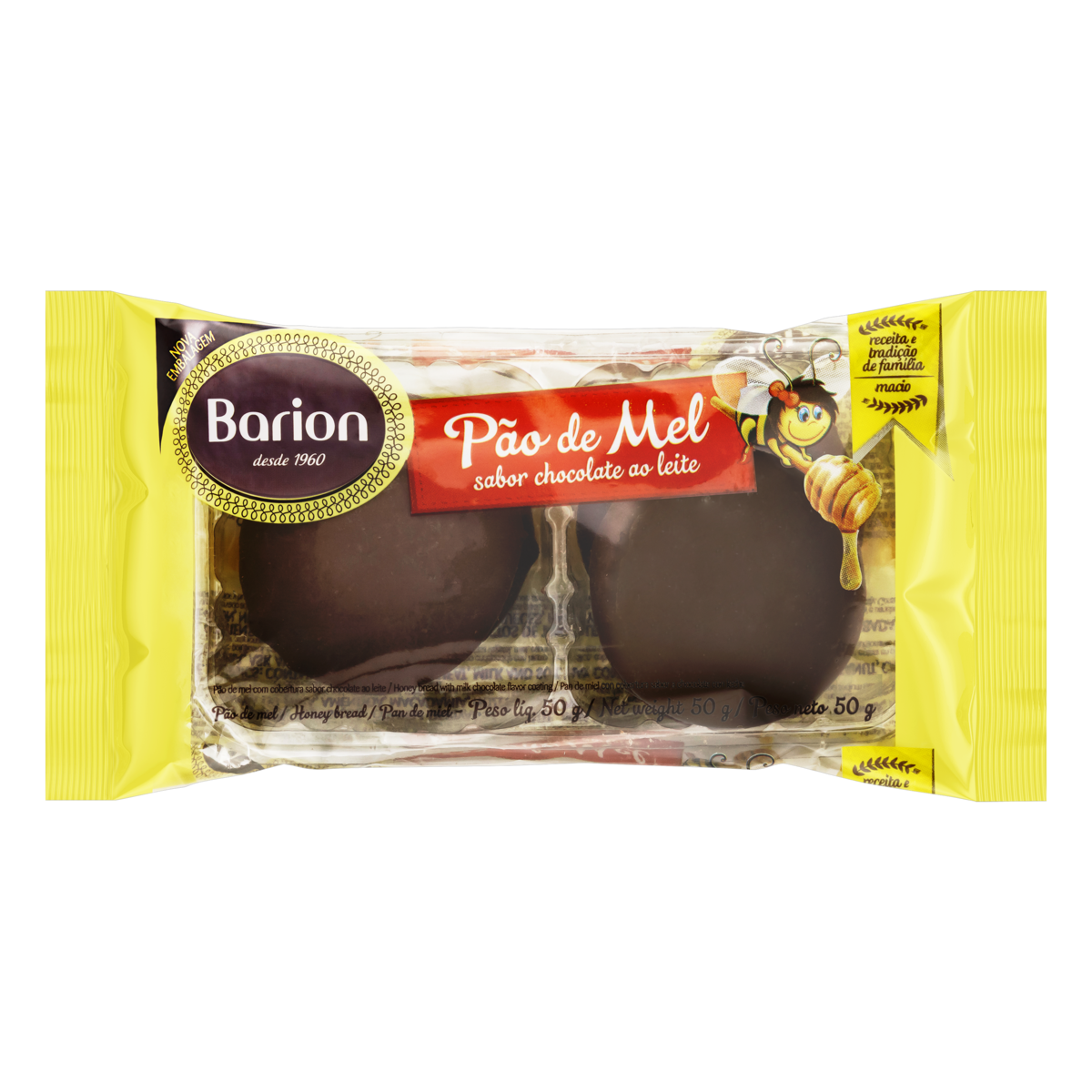 imagem de PAO DE MEL BARION 45G