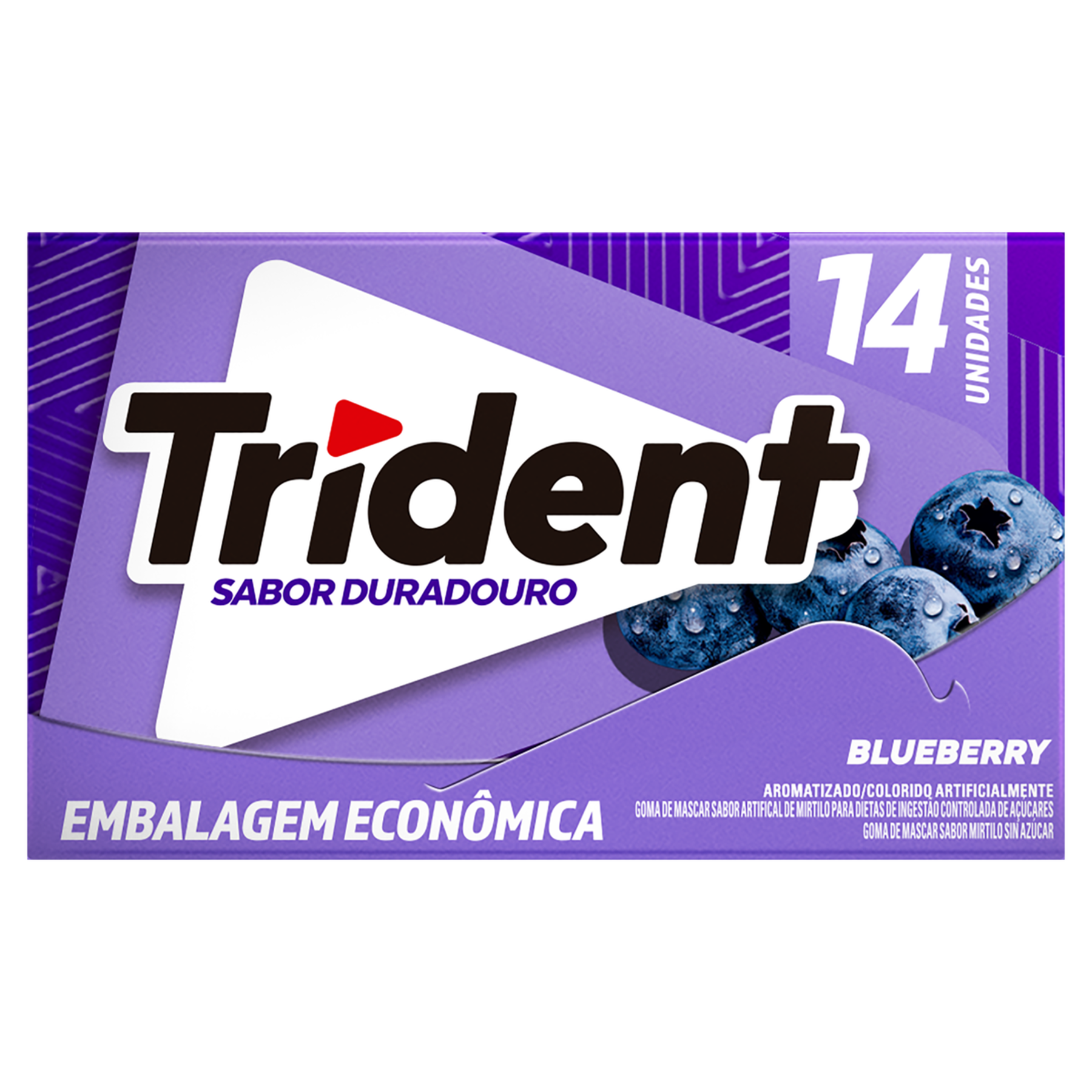 imagem de TRIDENT 14S BLUEBERRY 25,2G C/14UN