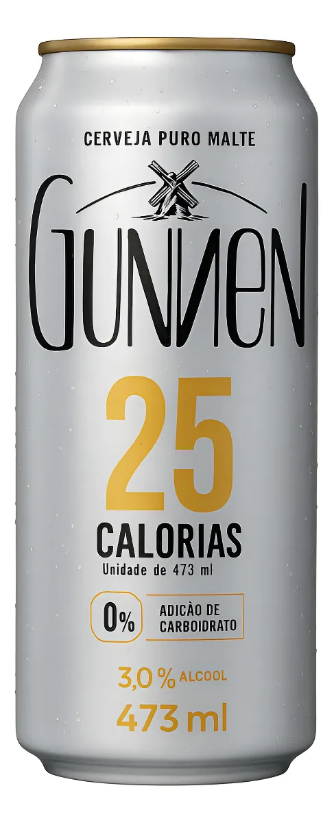 imagem de CERV GUNNEN PURO MALTE 473ML ZERO CARBO/ACUCAR