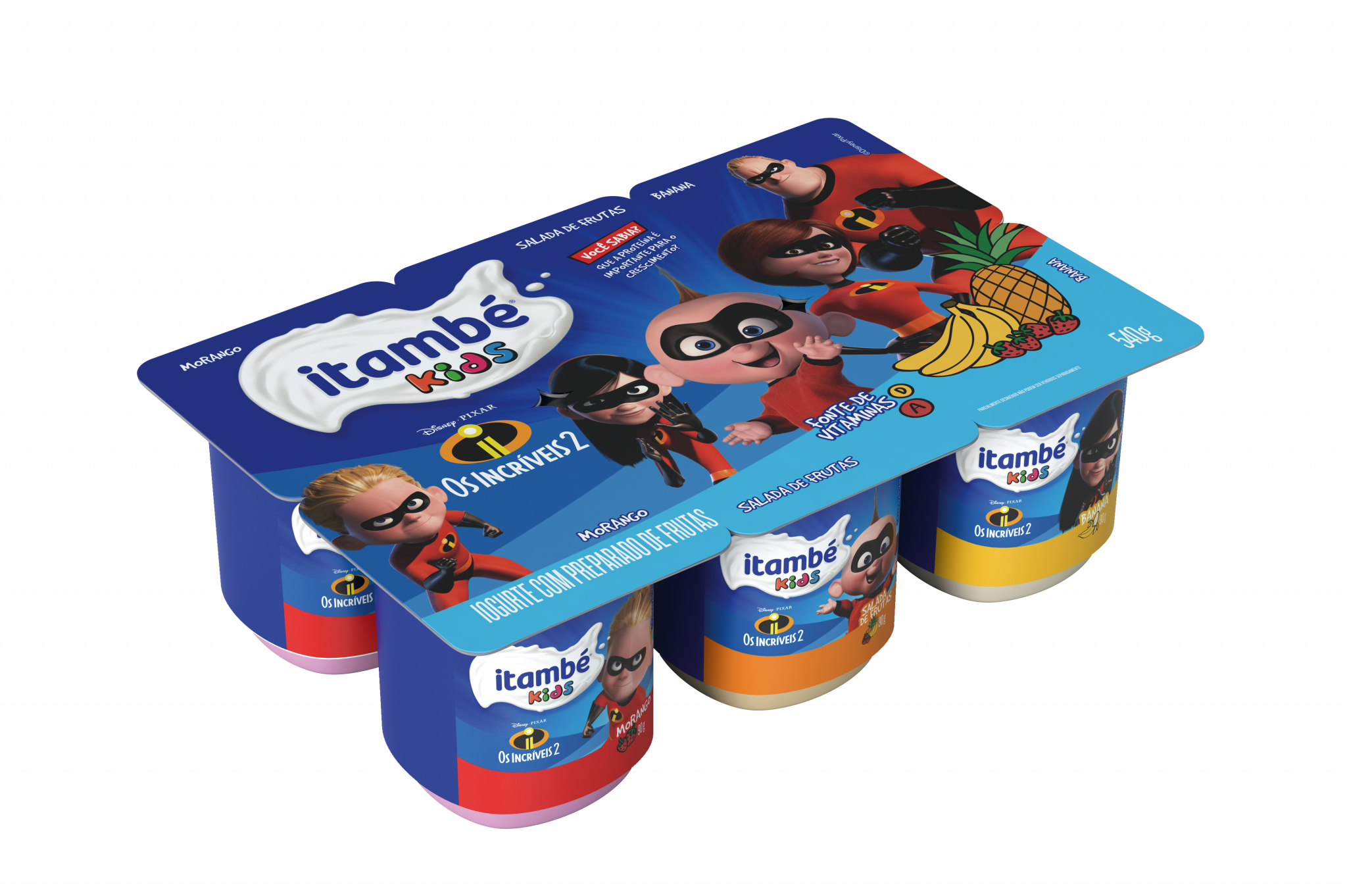 imagem de IOG ITAMBE 540G POLPA MORANGO C/6 INFANTIL