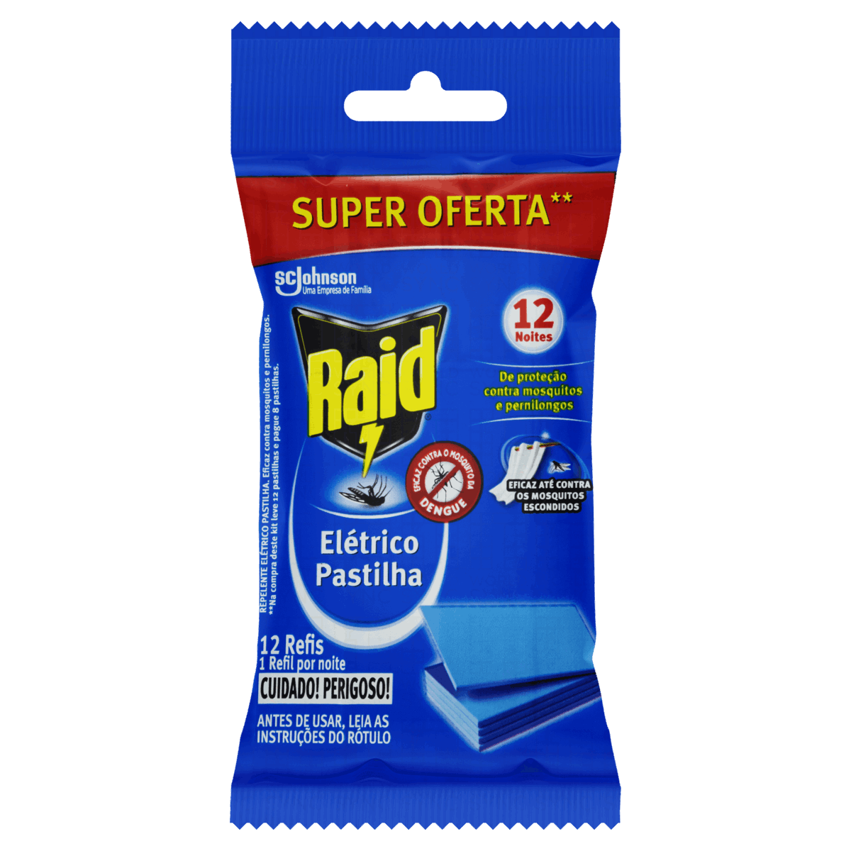 imagem de RAID PASTILHA C/12 REFIL