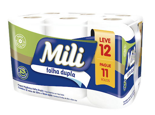 imagem de PAPEL HIG MILI 30MT FOLHA DUPLA NEUTRO C 12