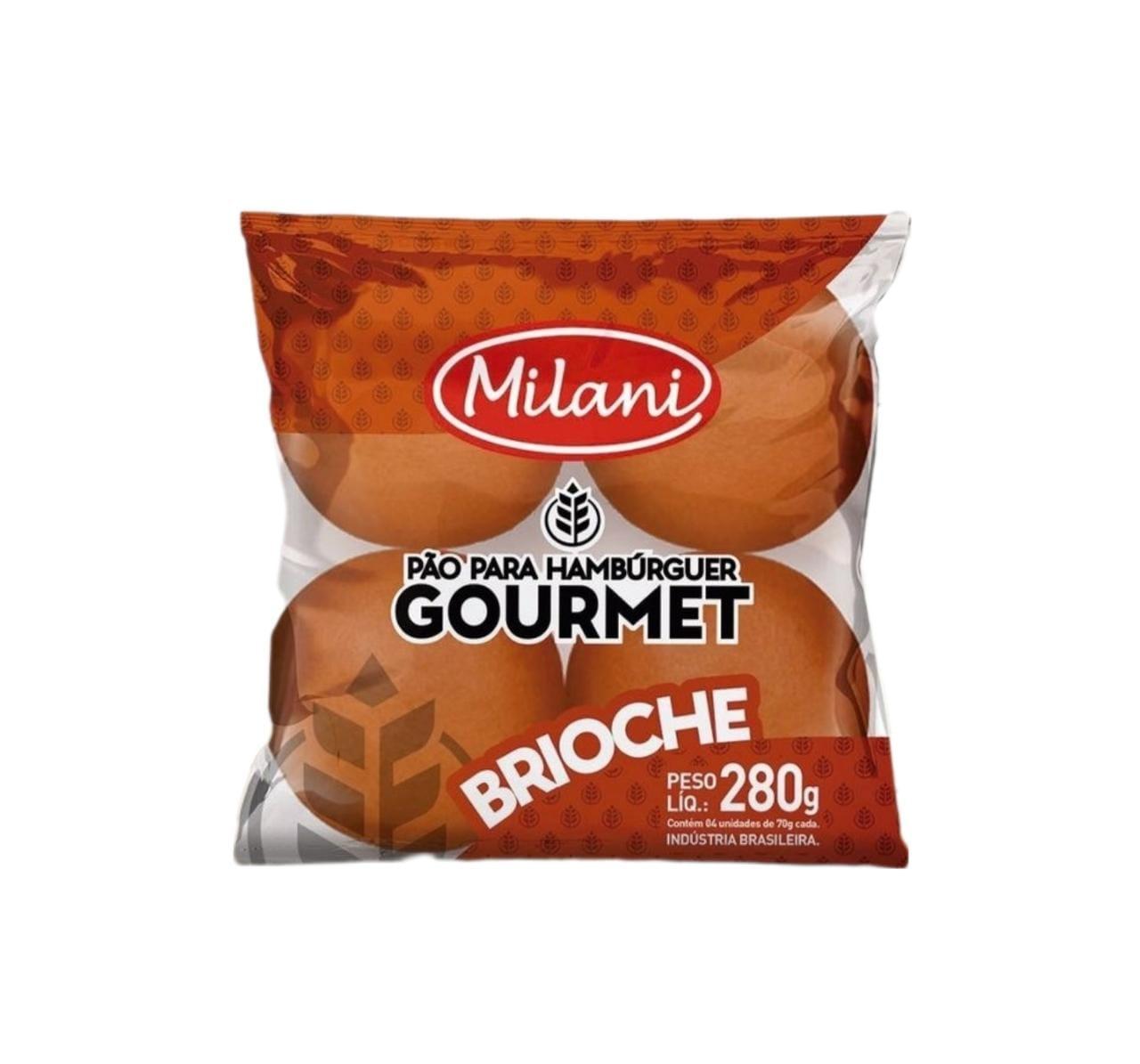 imagem de PAO DE HAMB MILANI 280G BRIOCHE