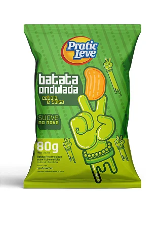 imagem de BATATA ONDULADA P. LEVE 80G CEBOLA E SALSA