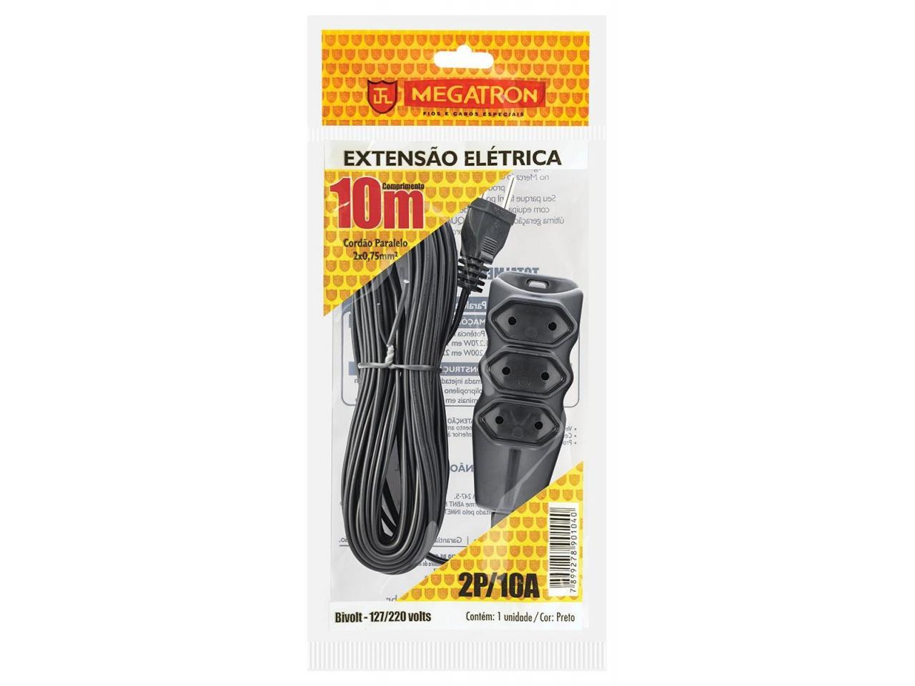 imagem de EXTENSAO MEGATRON 10M 2X0 75MM