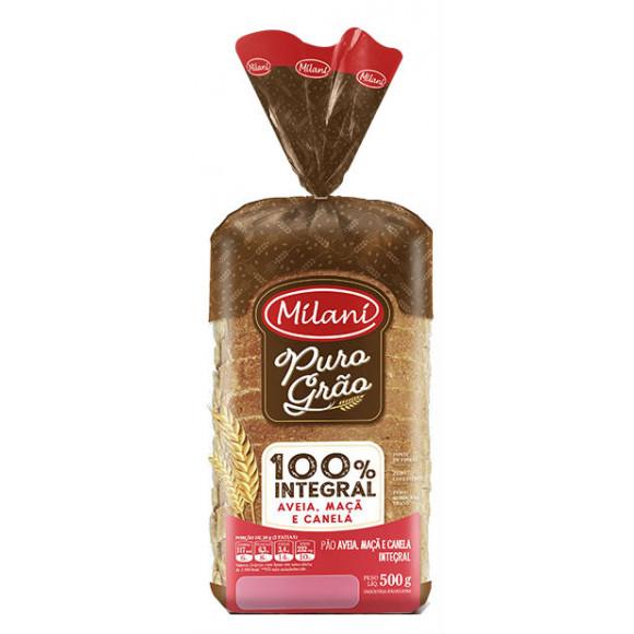 imagem de PAO MILANI FORMA 500G AVEIA  MACA E CANELA