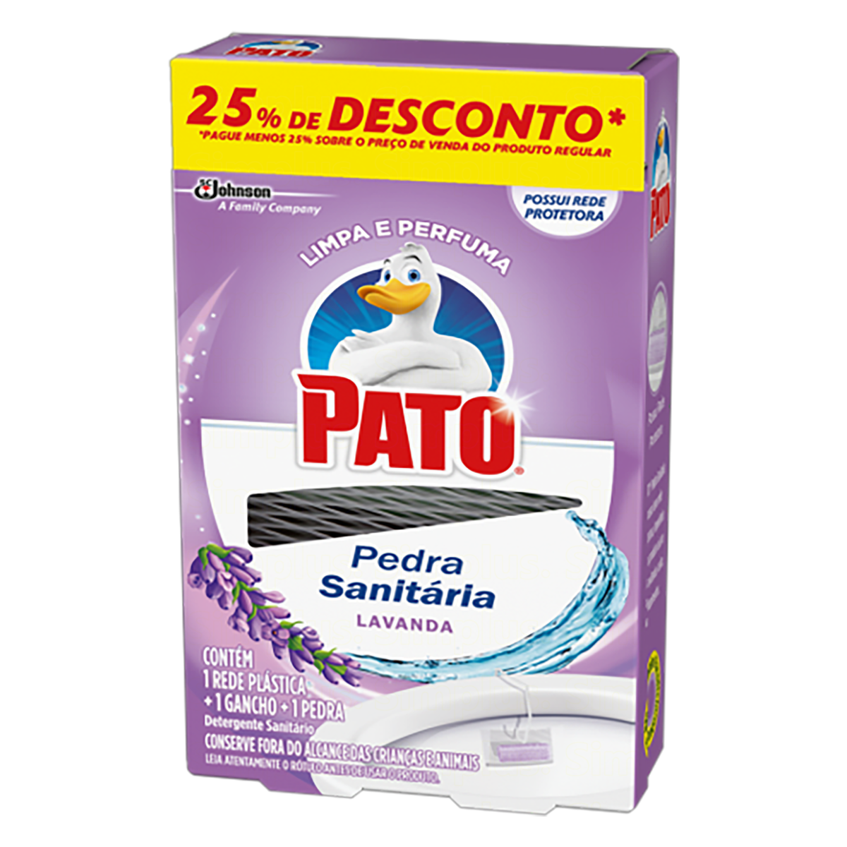 imagem de PEDRA SANIT PATO LAVANDA 25% DESC