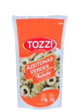 imagem de AZEITONA VERDE TOZZI 120G FATIADA SACHE