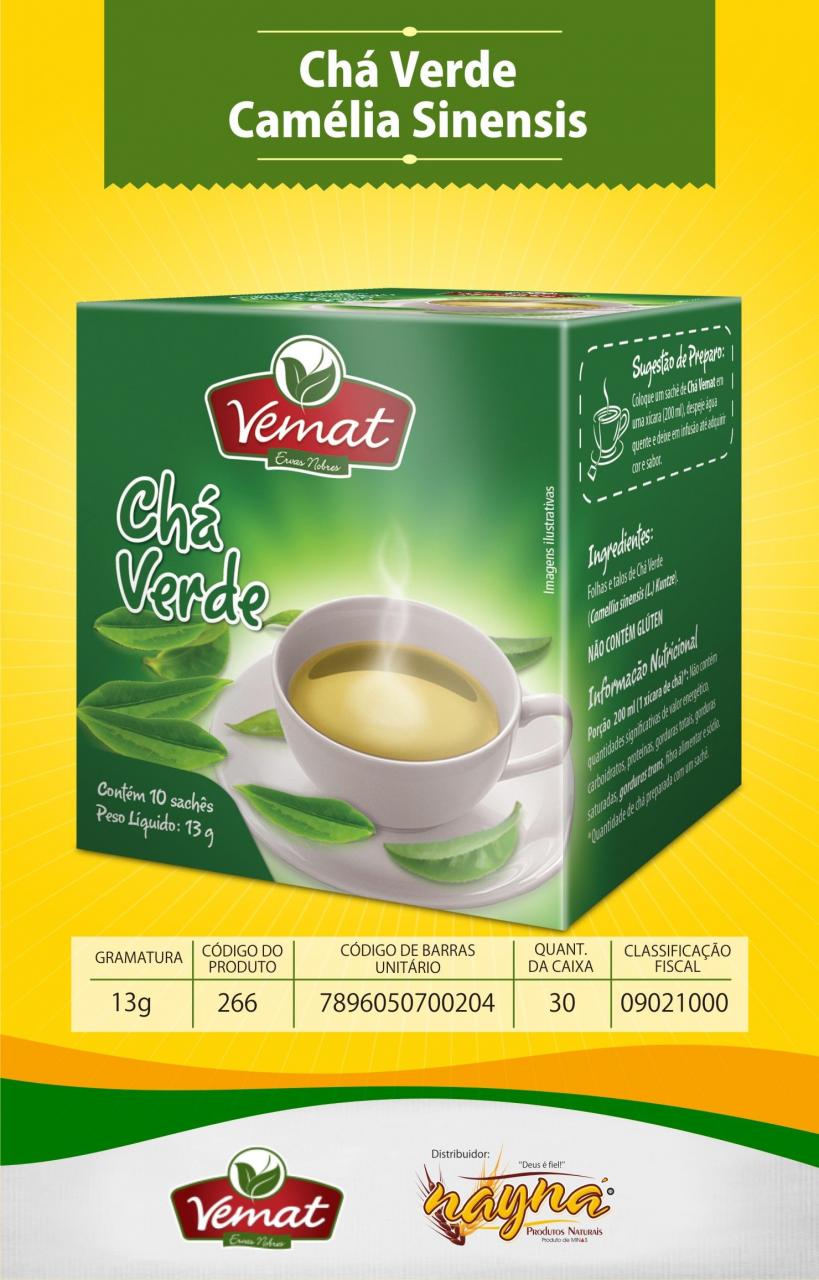 imagem de CHA VEMAT 13G VERDE C/SINENSIS