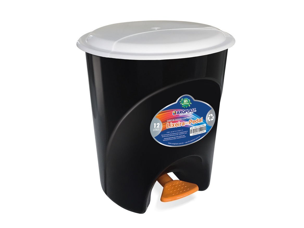 imagem de LIXEIRA PEDAL 12LT ARQPLAST