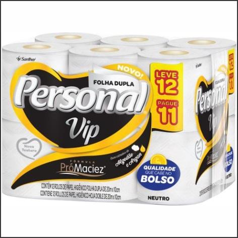 imagem de PAPEL HIG PERSONAL VIP 20MT NEUTRO LV12PG11FLDUPLA