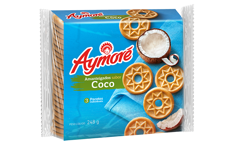 imagem de BISC AYMORE AMANTEIGADOS 248G COCO