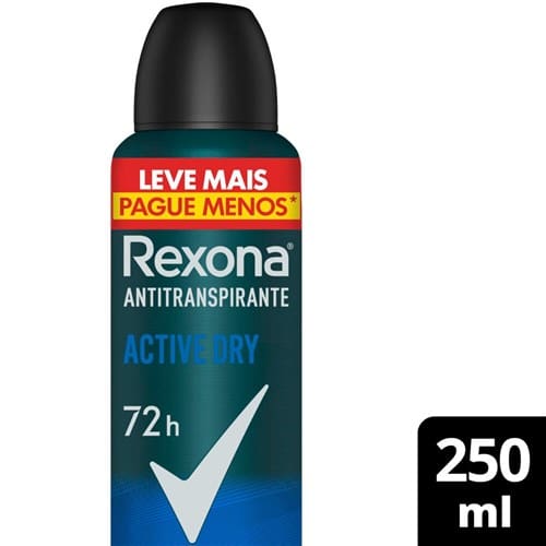 imagem de DS REXONA AERO 250ML MEN ACTIVE DRY