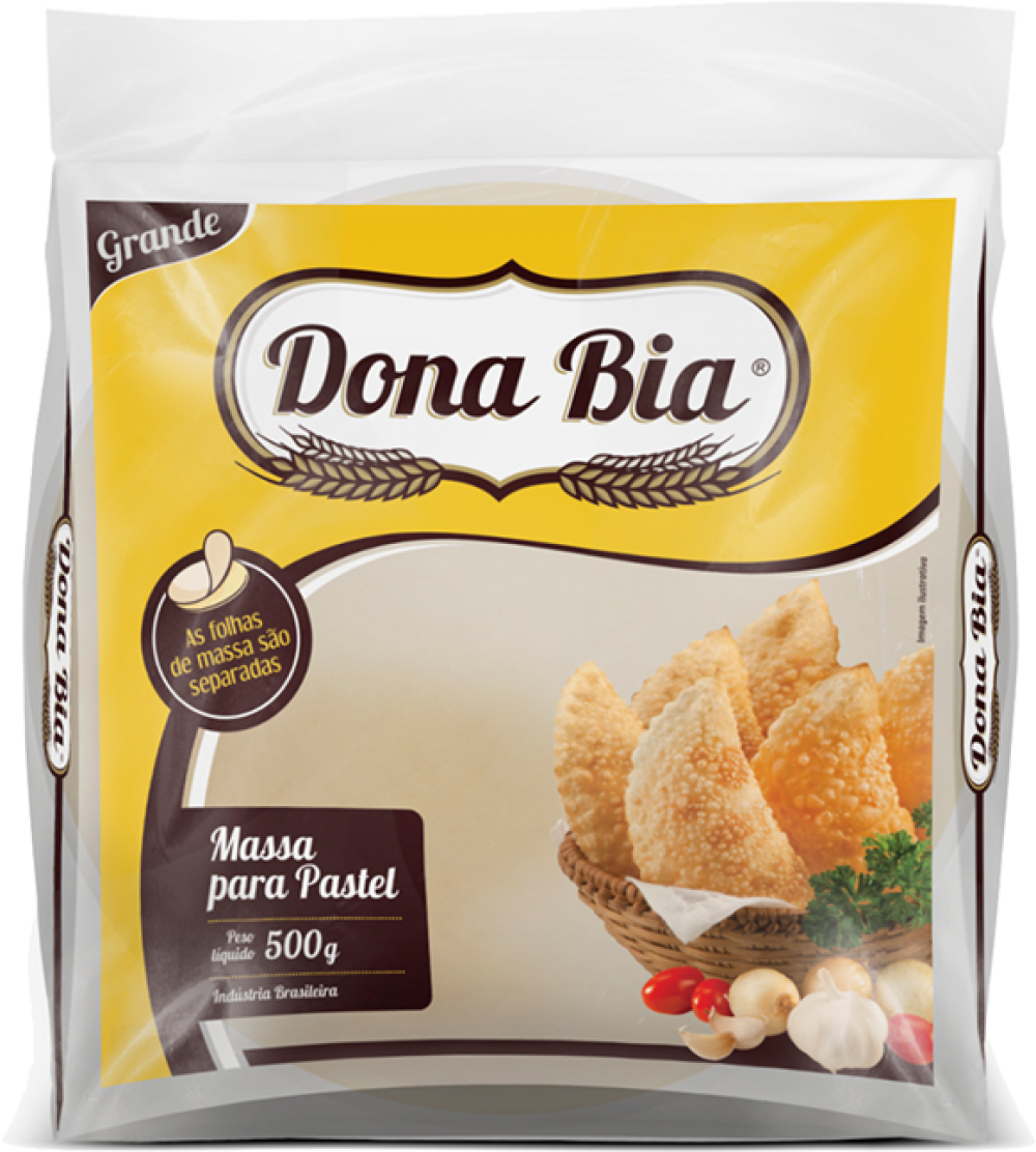 imagem de MASSA P  PASTEL DONA BIA 500G GRANDE