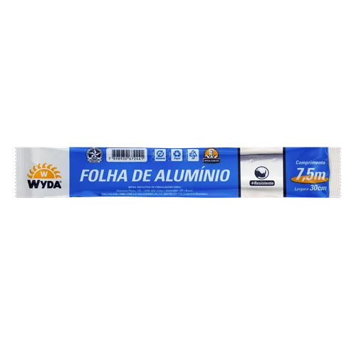 imagem de PAPEL ALUMINIO WYDA 30CMX7,5M