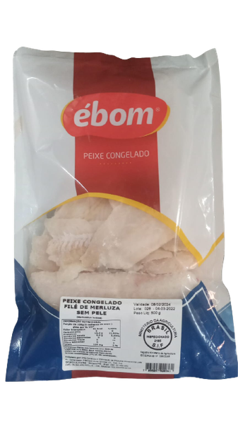 imagem de PEIXE FILE DE MERLUZA 500G EBOM
