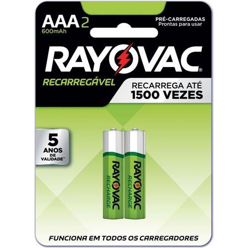 imagem de PILHA RAYOVAC PALITO RECAR ECON C/2UN
