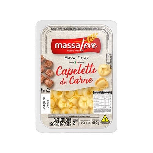 imagem de CAPELLETTI ITALLO CARNE MASSA LEVE 400G