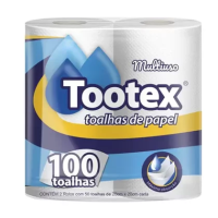 imagem de TOALHA PAPEL TOOTEX C/100 TOALHAS