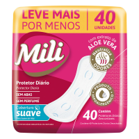 imagem de PROTETOR DIARIO MILI C 40 S/ PERFUME